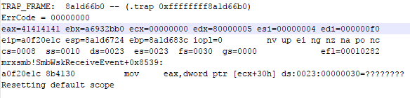 SMBv3 Null Pointer Dereference vulnerability (CVE-2018-0833)