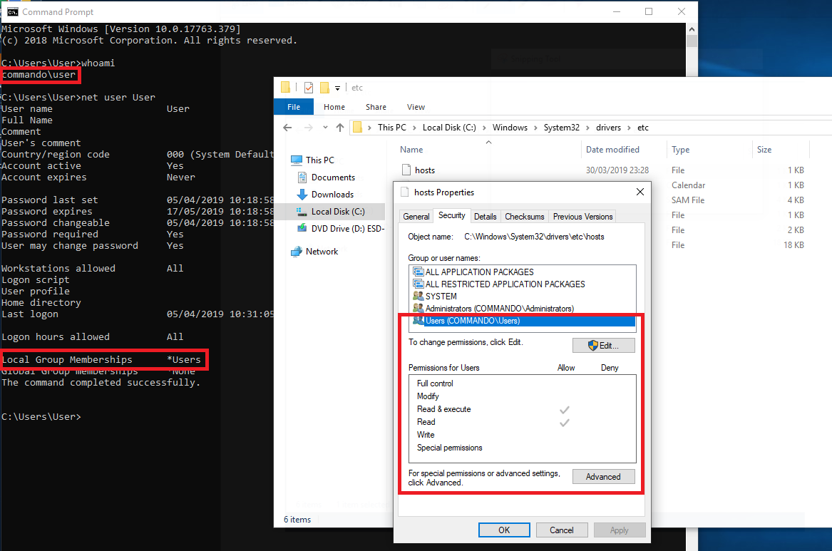 DACL Permissions Overwrite Privilege Escalation (CVE-2019-0841)